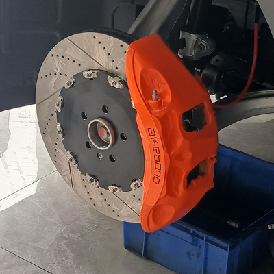Couleur orange de kits de calibres de frein de voiture d'Akebono 9N de surclassement de Zeekr 001