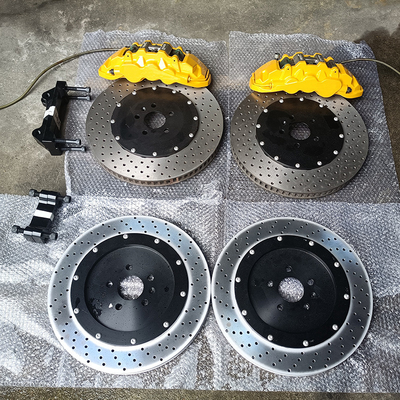 Jaunes peints colorent BMW 740 grands rotors de Li Car Brake Calipers 380MM