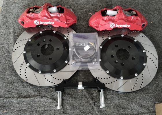 Kits d'étrier de frein de voiture rouge avec disques de 380MM adaptés pour Audi A4B9 R19 Brembo GT6