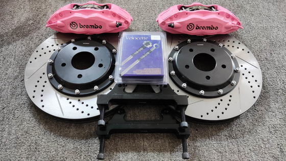 Étriers de frein de voiture Brembo F50 remis à neuf 4 pots pour Mitsubishi Lancer