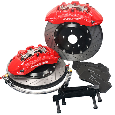 Pot fort rouge 355mm des calibres 6 de frein de voiture de puissance de l'arrêt V6 380mm 405mm