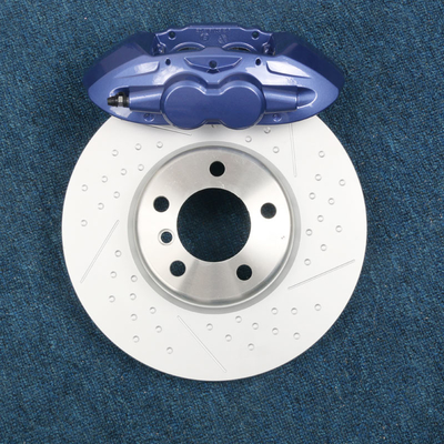 Calibres de frein de pot de l'avant 4 de haute performance 345mm rotors embrévés et encochés de 370mm