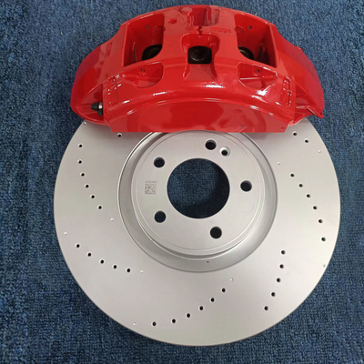 Avant modifié AMG Big 6 Piston Monobloc Mercedes Étriers de frein rouges Puissance de freinage élevée