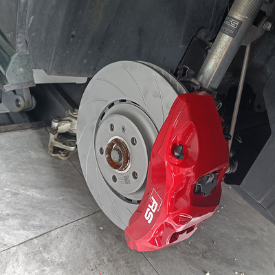 Kit d'étrier de frein de voiture Audi A5 Upgrade 6 Big Pot Red Color Monoblock Calper