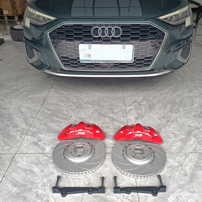 Kit d'étrier de frein de voiture Audi A5 Upgrade 6 Big Pot Red Color Monoblock Calper