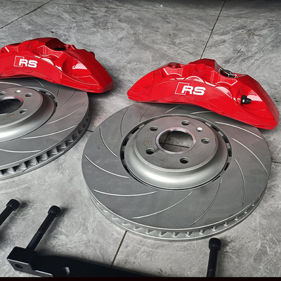 Kit d'étrier de frein de voiture Audi A5 Upgrade 6 Big Pot Red Color Monoblock Calper
