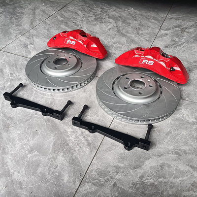 Kit d'étrier de frein de voiture Audi A5 Upgrade 6 Big Pot Red Color Monoblock Calper