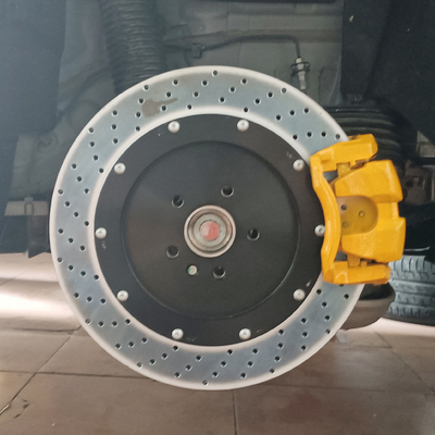 Taille peinte 355MM de rotor d'Upgreade de dos de calibre de frein de BMW 320 grande