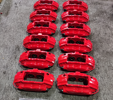 Adapté à Brembo F50 4 Pot Car Brake Caliper Kits Plaquette de frein semi-métallique 7 mm d'épaisseur