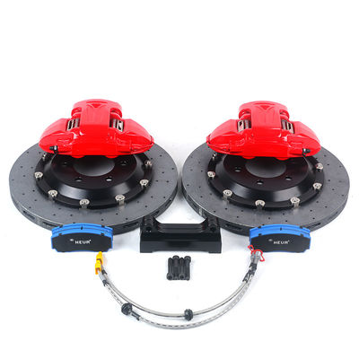 Disque de frein 9N Rouge 380-400mm Pièces détachées automobiles et pièces de rechange 19-20 pouces Étriers de frein 6 pistons Roue arrière
