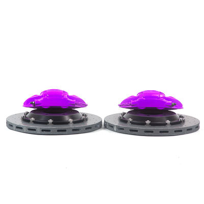 9N couleur violette 380-400mm Disque de frein Parties et pièces détachées automobiles 19-20 pouces 6-piston pinceau de frein Roue arrière