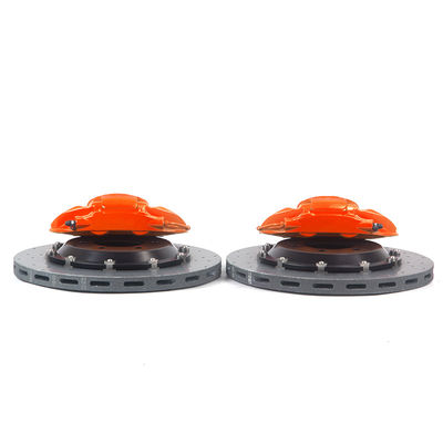Disque de frein 9N Orange Couleur 380-400mm Pièces détachées automobiles et pièces de rechange 19-20 pouces Étriers de frein 6 pistons Roue arrière