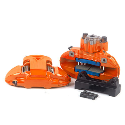 Disque de frein 9N Orange Couleur 380-400mm Pièces détachées automobiles et pièces de rechange 19-20 pouces Étriers de frein 6 pistons Roue arrière