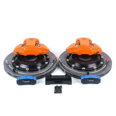 Disque de frein 9N Orange Couleur 380-400mm Pièces détachées automobiles et pièces de rechange 19-20 pouces Étriers de frein 6 pistons Roue arrière